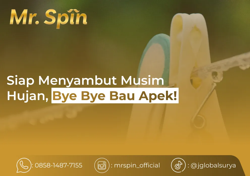 Siap Menyambut Musim Hujan, Bye Bye Bau Apek! - Mr Spin Laundry