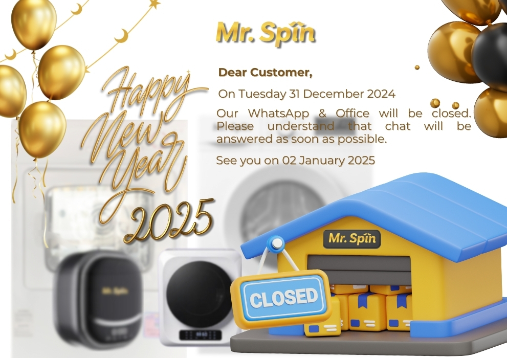 Happy New Year 2025 - Mr. Spin Laundry