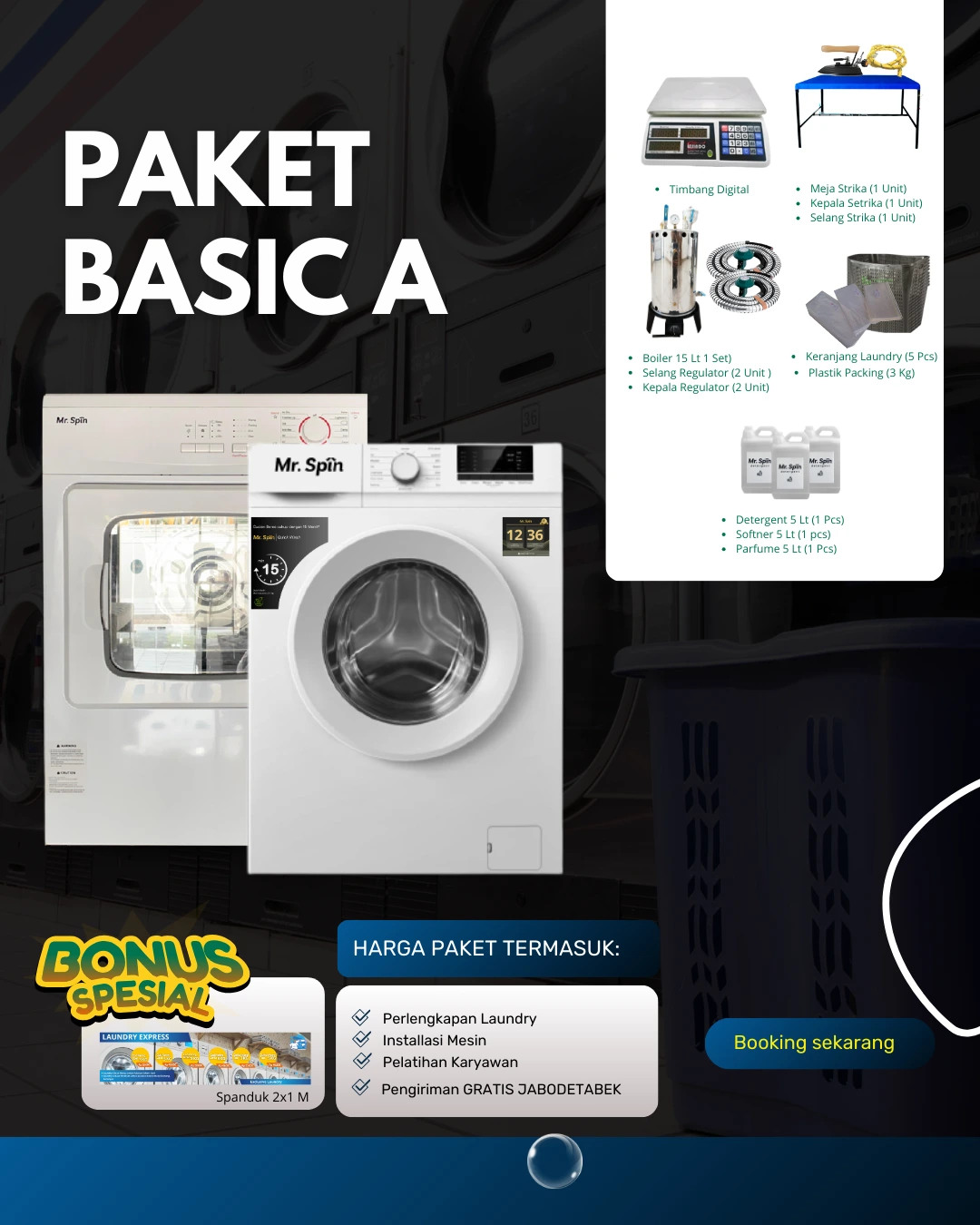 Paket Basic A - Mr Spin Laundry