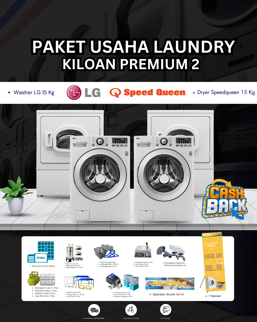 Paket Premium Laundry 2 - Mr Spin Laundry