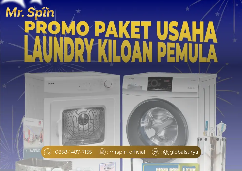 Promo Paket Laundry Kiloan Pemula _ Mr. Spin Laundry Indonesia