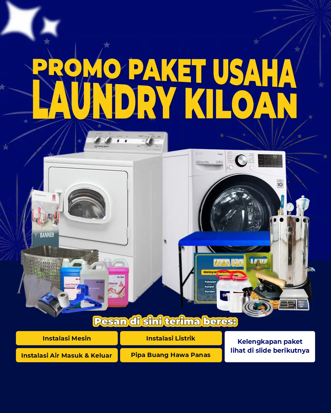 Kiloan Premium 1 - Mr. Spin Laundry