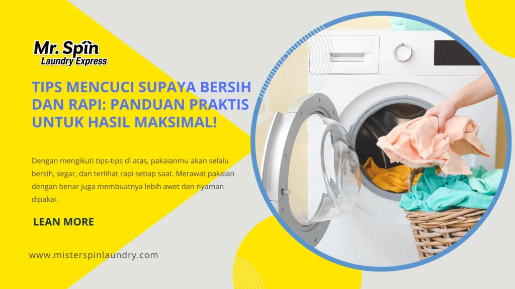 7 tips mencuci pakaian